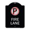 Signmission Fire Lane No Parking Symbol Heavy-Gauge Aluminum Architectural Sign, 24" x 18", BS-1824-24018 A-DES-BS-1824-24018 - alternate 1
